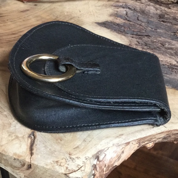 Leather belt pouch treat equestrian dog travel medieval Viking goth Coachella - Picture 7 of 8